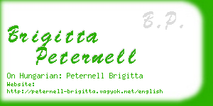 brigitta peternell business card